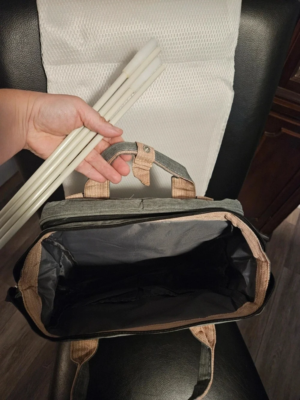 You Are My Sunshine Multifunctional Diaper Bag  Backpack With Baby Sleeping Tent